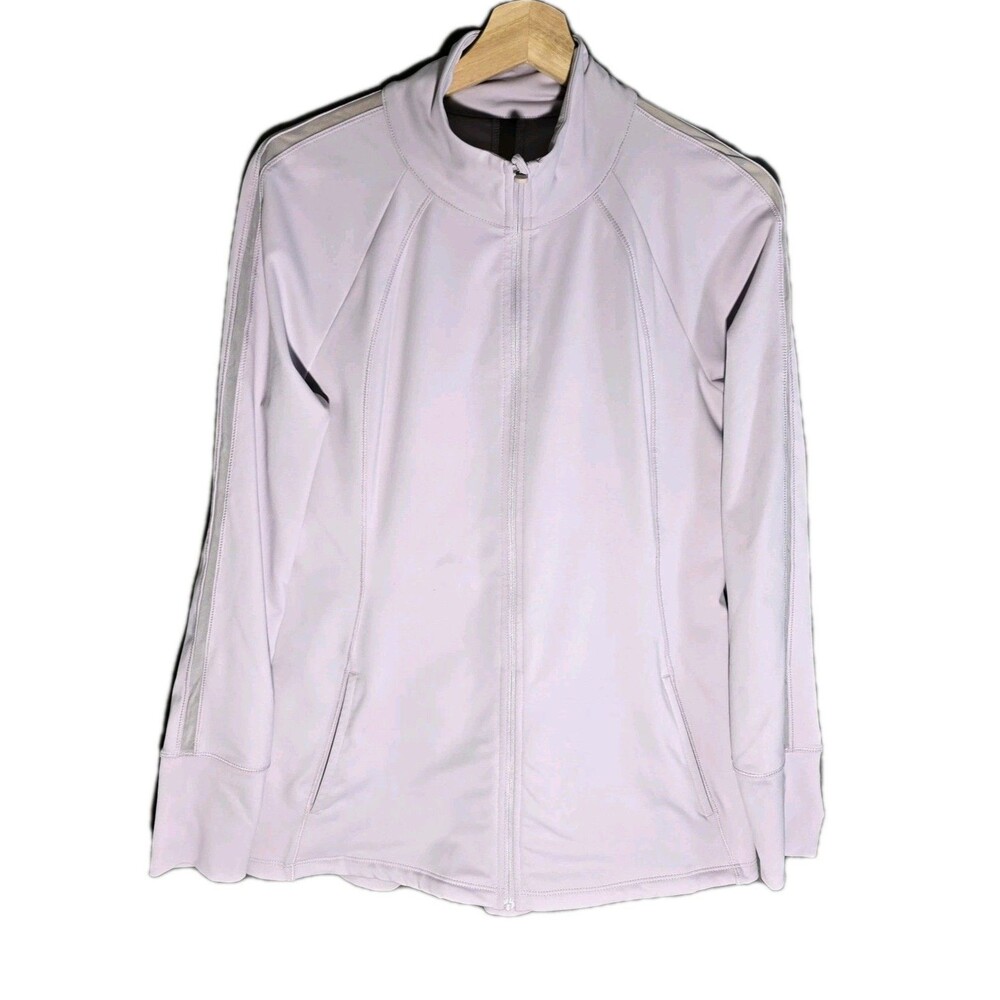Apana Minimalist Gorpcore Full‎ Zip Athletic Jacket Women's Size Medium Lilac